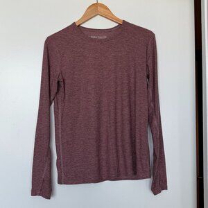 Outdoor Voices Cloudknit Super Soft Long-Sleeve T-shirt — Mauve